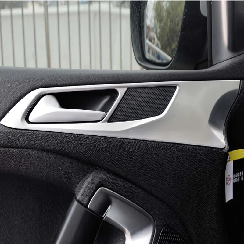 Для Peugeot 408 2014 2015 ABS Chome внутренняя дверная ручка Чаша рама формовочные Планки