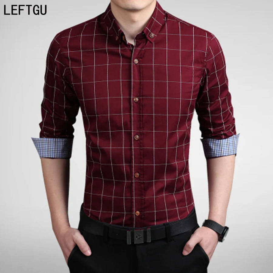 Новинка 2019 мужские рубашки повседневные брендовые облегающие дизайнерские