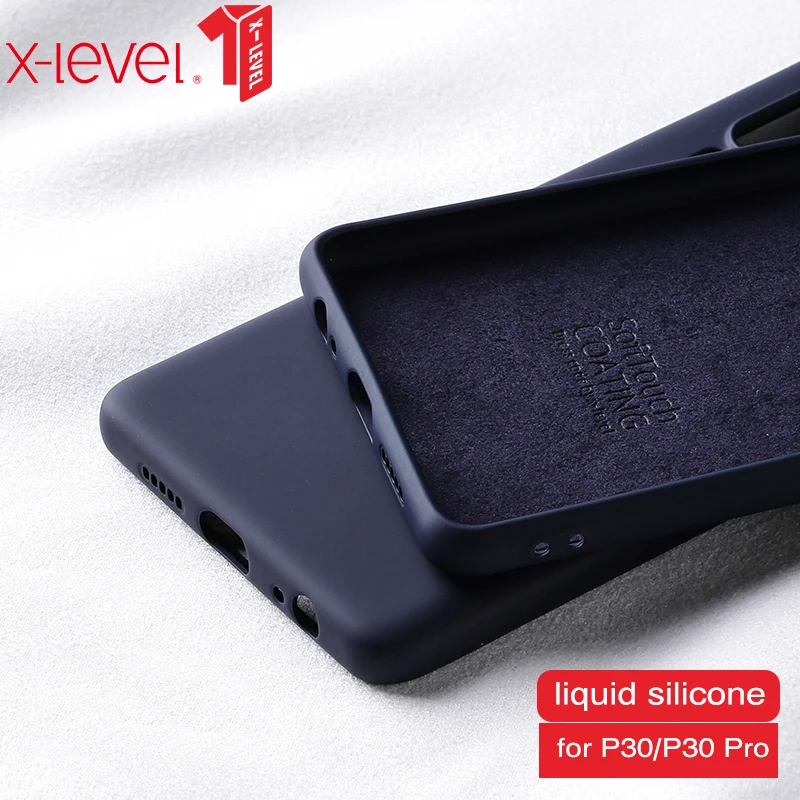 Оригинальный жидкий силиконовый чехол для Huawei P20 Lite Простой Прозрачный Бампер Pro