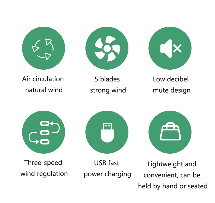 Настольный складной вентилятор может использоваться вручную и сидеть три ветра
