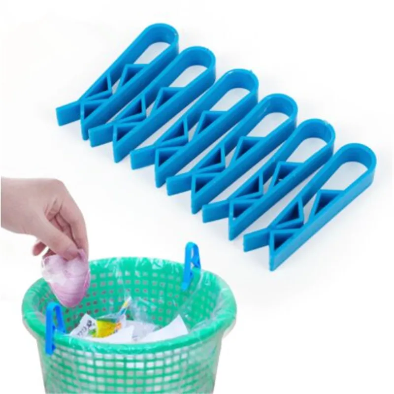 6 шт./лот Органайзер Домашний для хранения зажимов зажим мусора Нескользящие