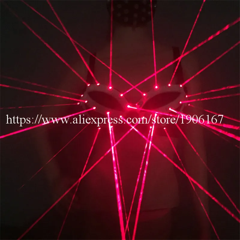 Оптовая продажа 5 комплектов красный лазер Luminou сексуальный бюстгальтер Laserman шоу