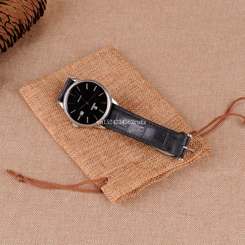 200 шт. Полезные дизайнерские рождественские джутовые подарочные пакеты из