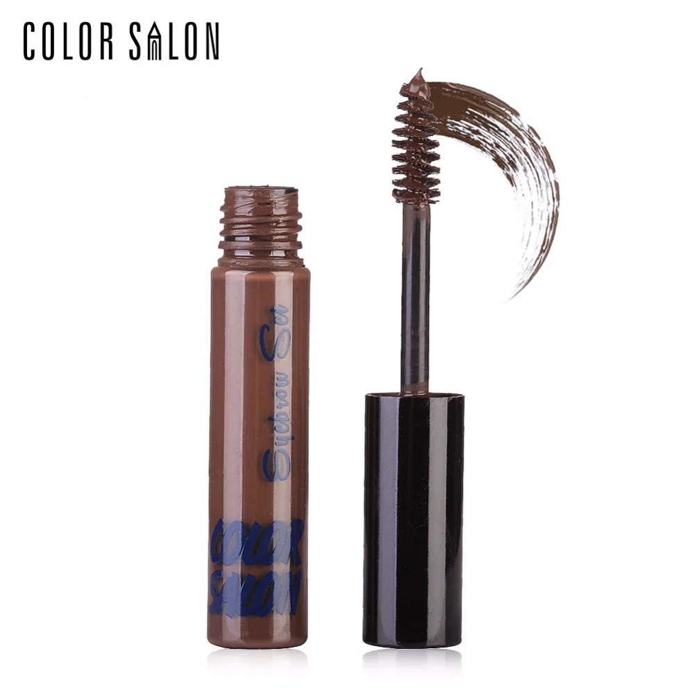 Водостойкий оттенок для бровей Color Salon крем коричневый гель из хны стойкая помада