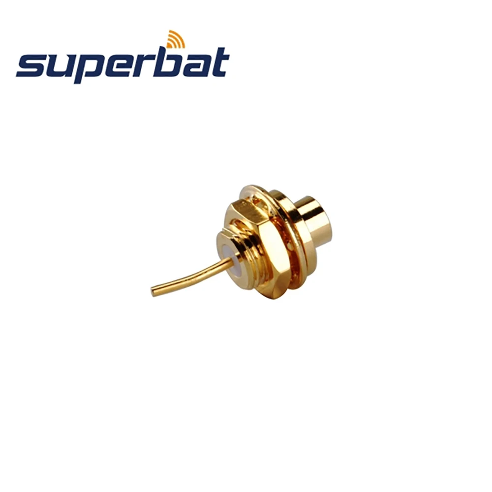 Superbat 10 шт. MMCX монтажный разъем с гайкой и припоем RF коаксиальный разъем|female