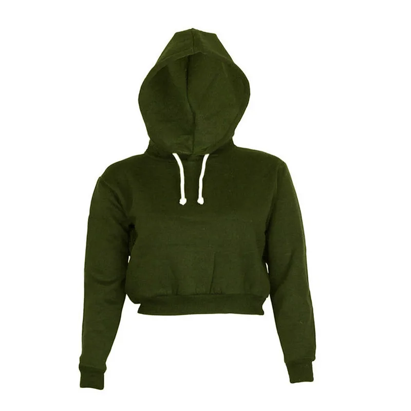 5 видов цветов весна-осень 2017 женская укороченная Толстовка с длинным рукавом