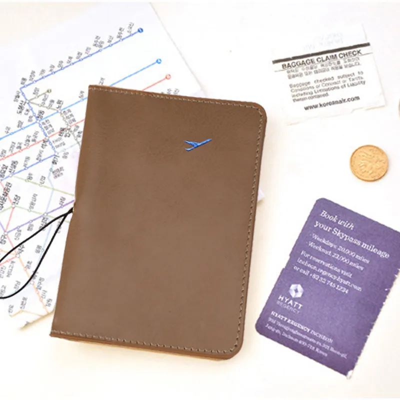 Горячая Обложка для паспорта твердый кошелек милый кожаный держатель ID карты