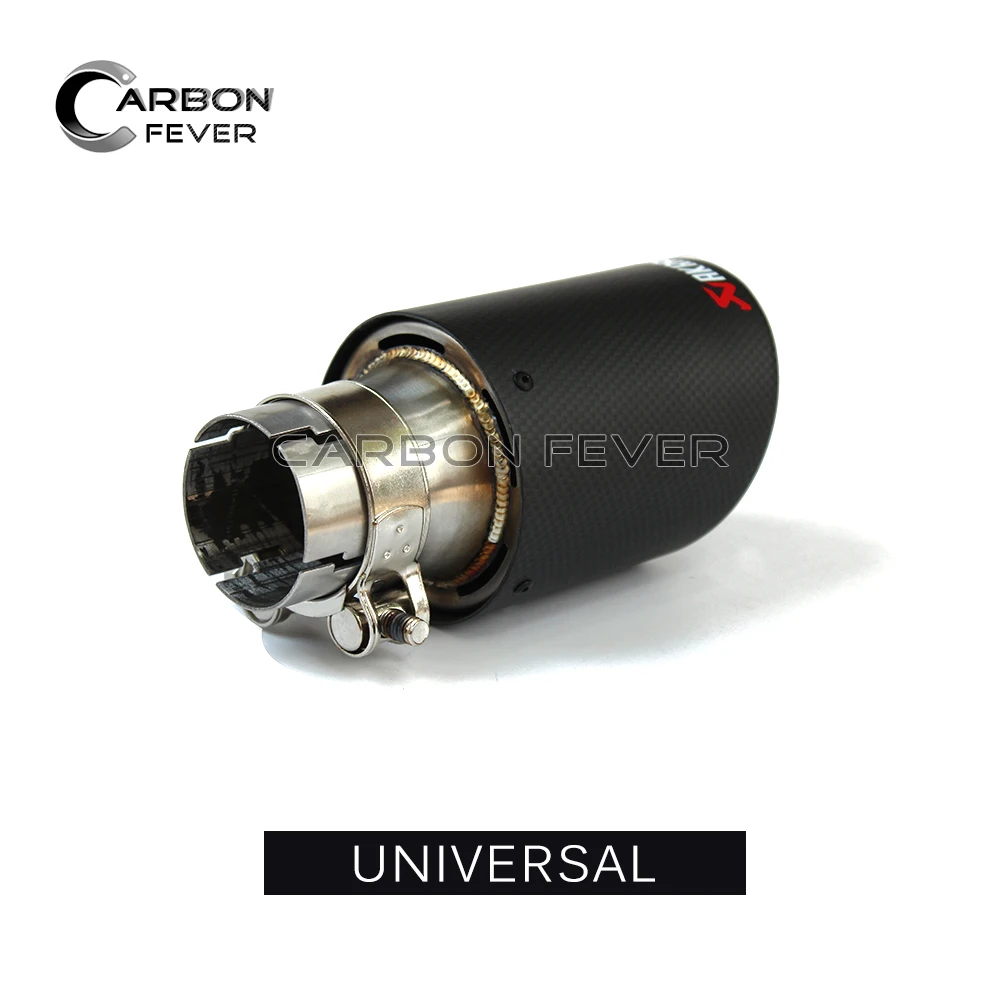 Универсальный УГЛЕРОДНЫЙ Akrapovic выхлопной наконечник автомобиля 63 мм в 89 для всех