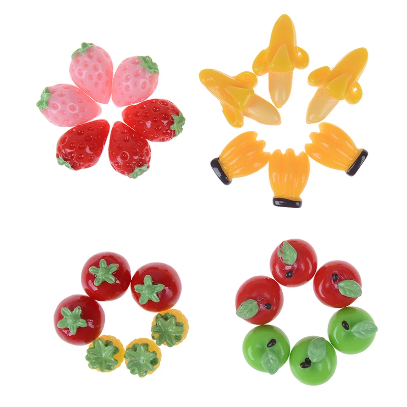 3Pcs Resin Artificial Fake Miniature Food Fruit Banana Play DollHouse Toy Decorative Craft | Игрушки и хобби