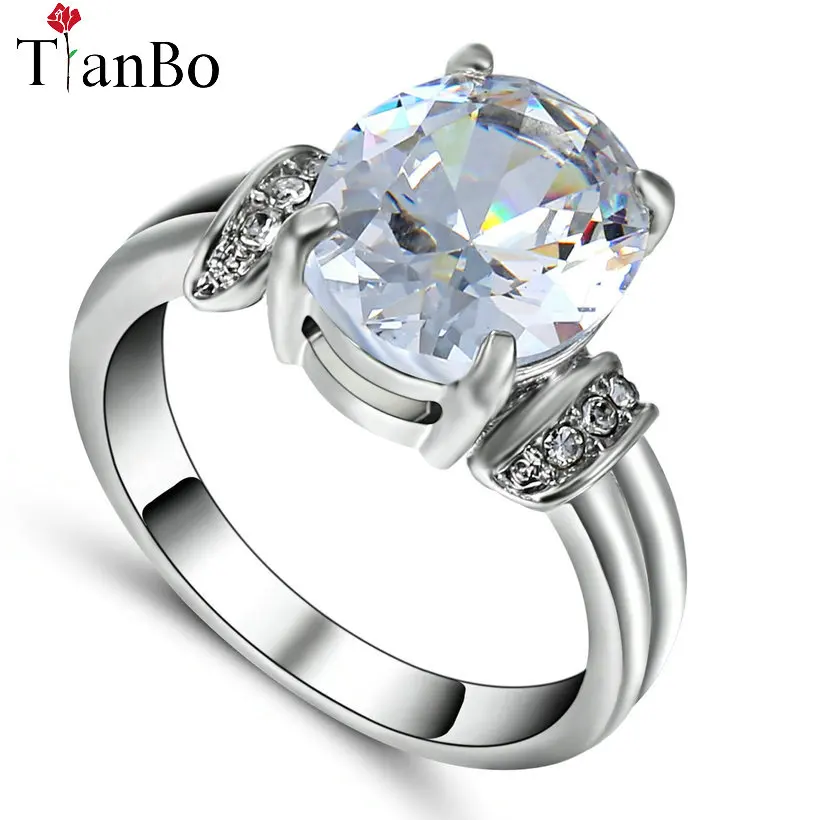 Женское кольцо с зеленым/прозрачным овальным камнем|fashion rings for women|rings womenring |