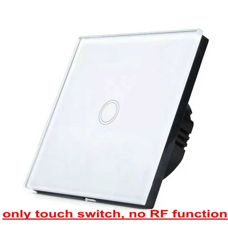 only touch 1 white 1/2/3/220 тиски Беспроводной светильник сенсорный переключатель Стандартный ЕС умный дом Беспроводной переключатель - Цвет: only touch 1 white