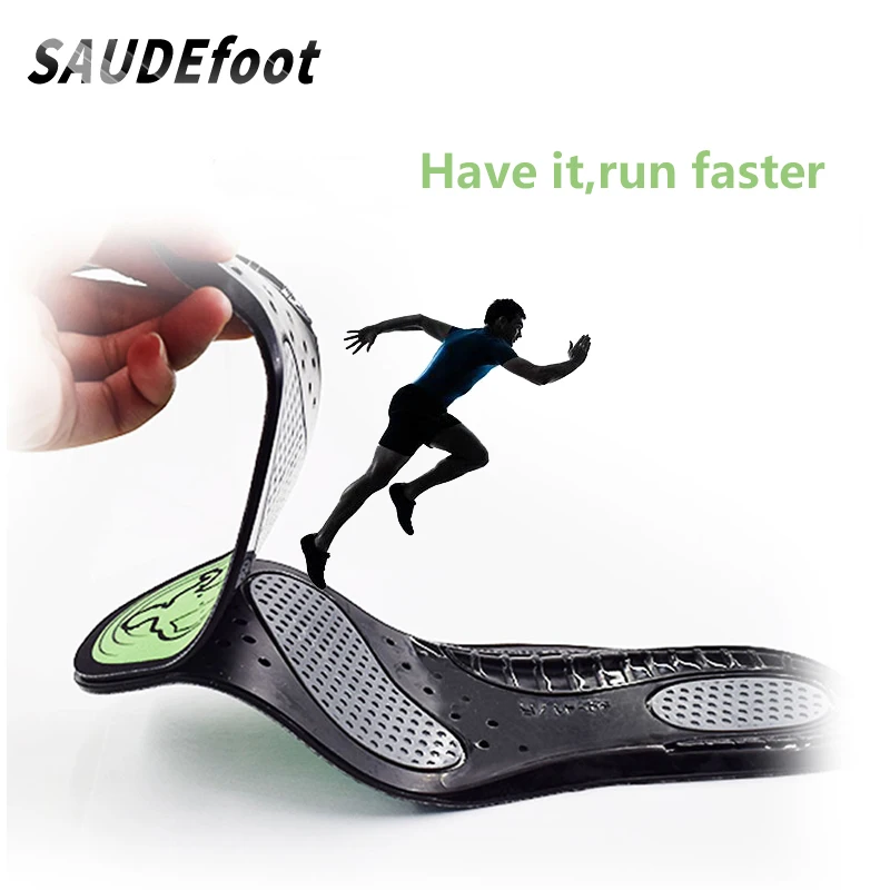 Saudefoot Breathable Soft Gel Shoe Insoles Shock-Absorbant High Elasticity Honeycomb Sport Foot Pad Soles Insert Accessories