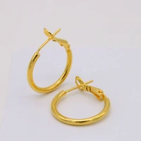 classic 18k yellow gold filled womens small hoop earrings 20mm20mm