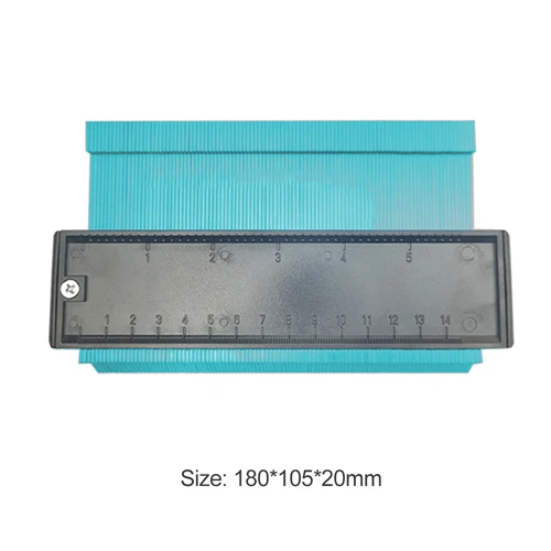 5inch Green 5/10 дюймов контур профиль линейка датчик в клеточку измерены в ненатянутом ламинат Плитки Edge формирование дерево измерить линейкой контур датчик дубликатор duplo и дропшиппинг - Цвет: 5inch Green