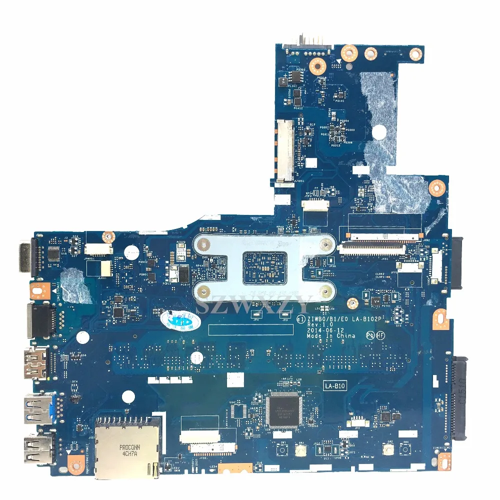 Новая материнская плата для ноутбука Lenovo B40-30 ZIWB0/B1/E0 LA-B102P N2840 или N2830 5B20G46356 |