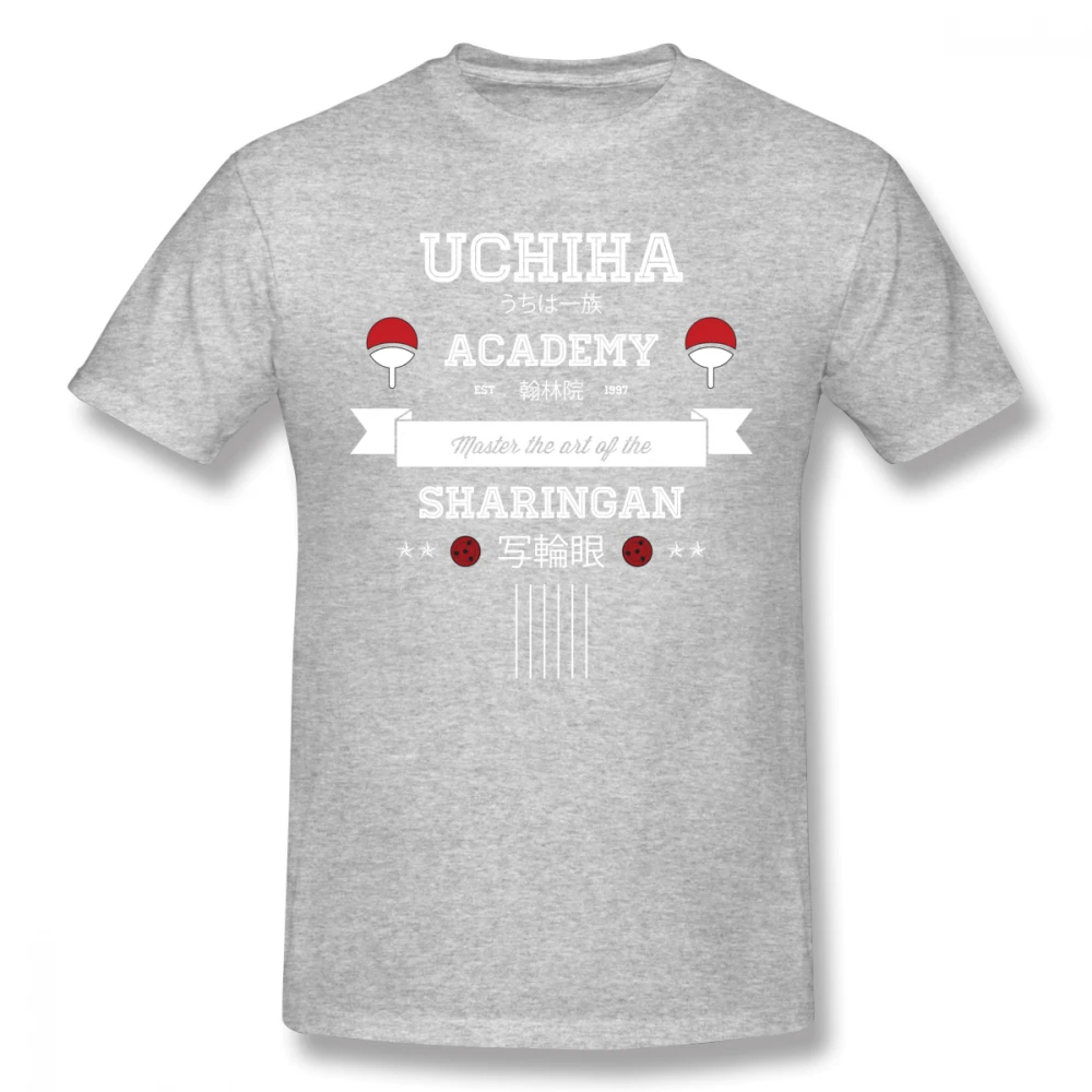 Мужские рубашки Naruto с Uchiha Academy Мужская одежда дешевая цена футболка для мужчин
