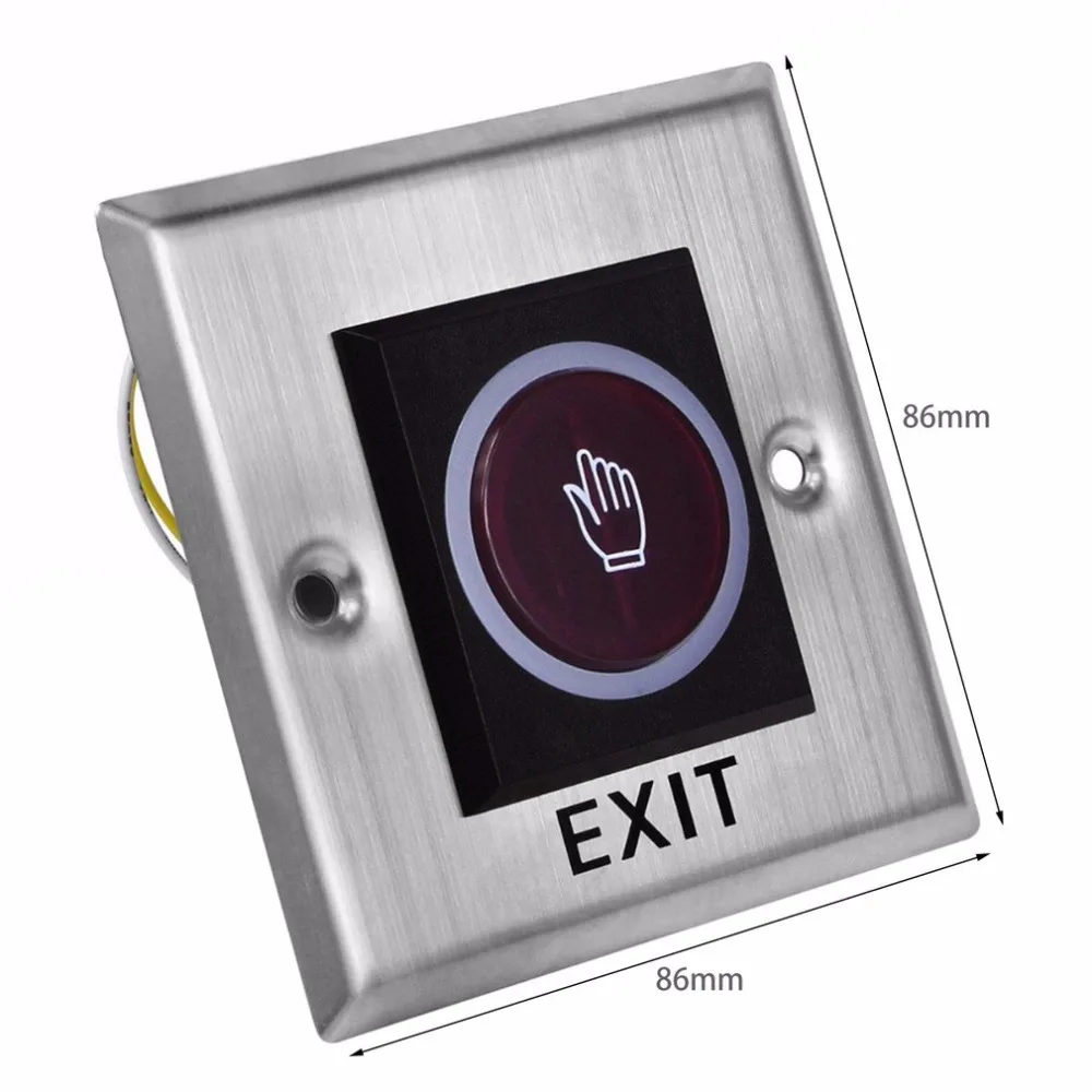 Без сенсорного датчика, Переключатель выхода индукционного типа, Индуктивный переключатель выхода, переключатель контроля доступа, DC12V, светодиодный светильник-индикатор