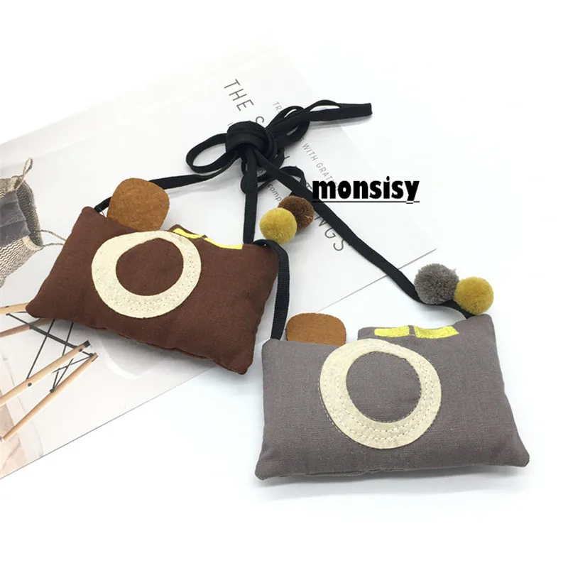 Monsisy Camera Bag Girl Boy 3D Cotton Plush Toy Shoulder Unisex Children Messenger Baby Toddler Kid Accessories |