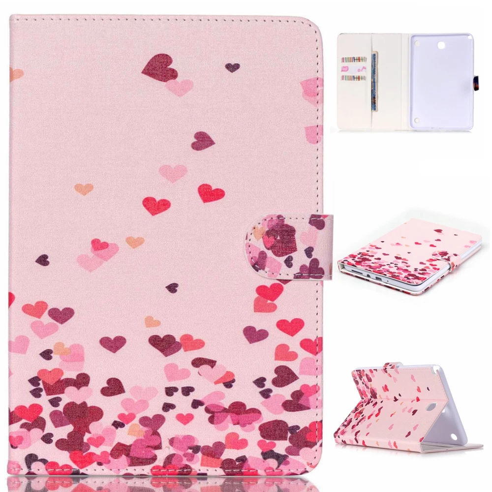 Ультратонкий чехол книжка из искусственной кожи с изображением бабочек и цветов