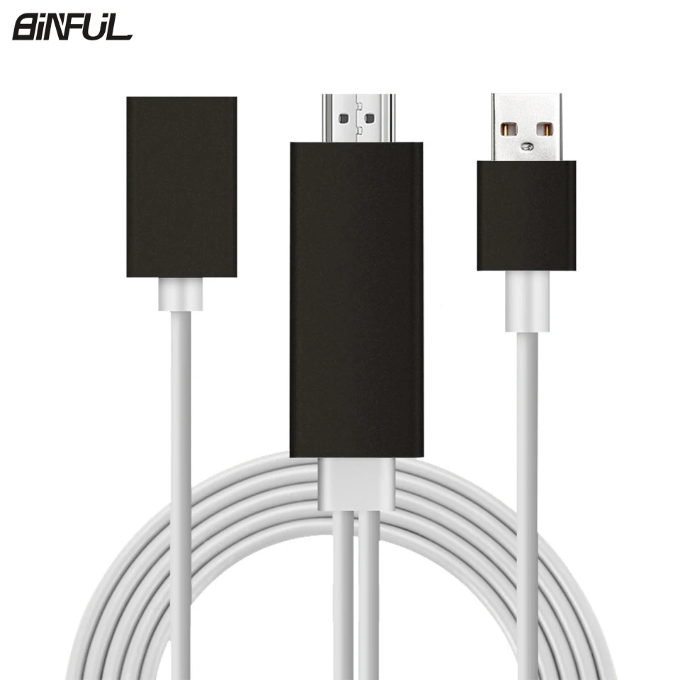 Кабель адаптер MHL HDMI для смартфонов на Android Iphone Xiaomi Redmi Note 7 Samsung A5/A3 HDTV кабель