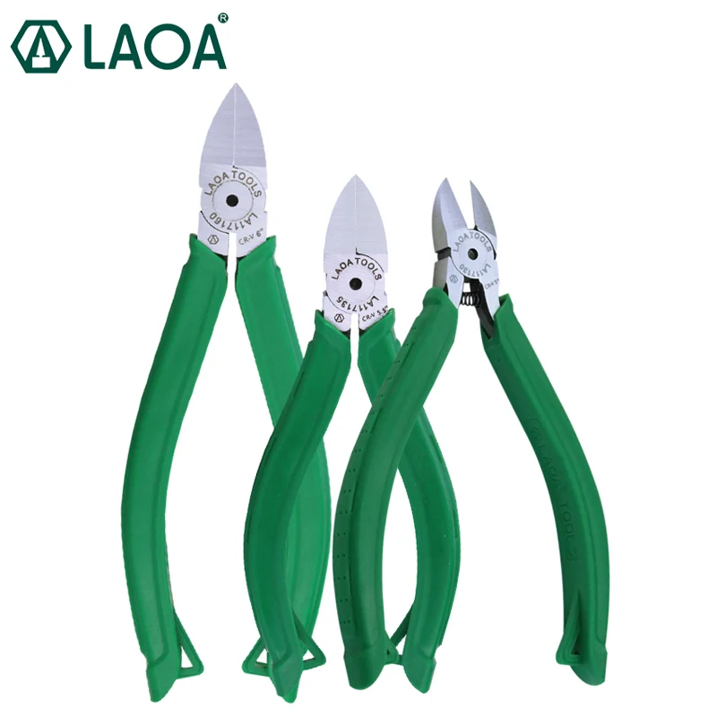 Пластиковые кусачки LAOA плоскогубцы с мягкой ручкой диагональные для