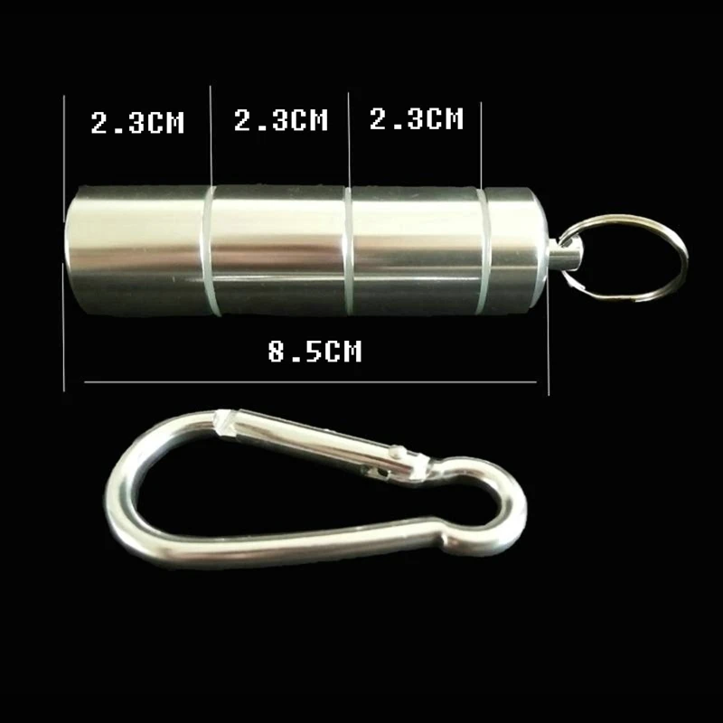 

Portable Sealed Pill Cases Storage Box Bottle Waterproof Vitamin Medicine Survival Container Outdoor Travel Case Storage