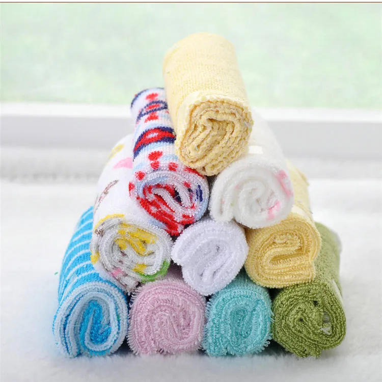 Цветной одиночный маленький квадратный платок для полотенец 8 шт./партия мягкий