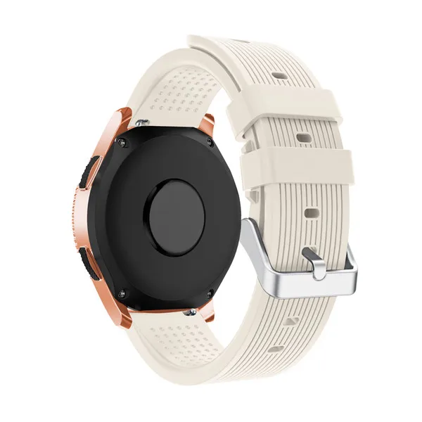 20 мм спортивный силиконовый ремешок для samsung Galaxy Watch SM-R810 42 мм& gear 2 спортивный ремешок для Huami Amazfit Bip/Amazfit 2 Смарт-часы - Цвет ремешка: Antique White