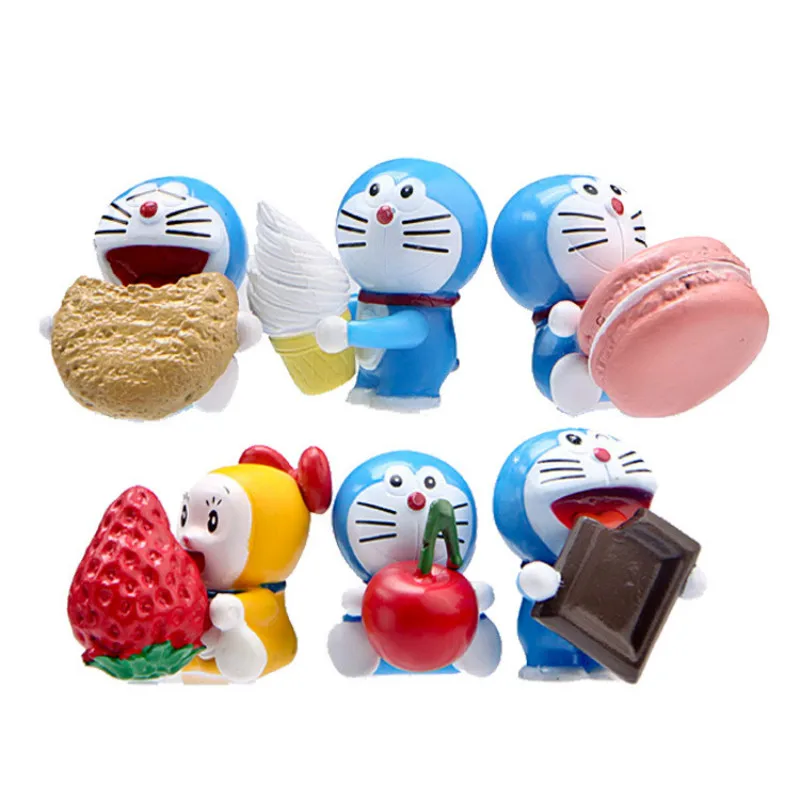 Мечта Doraemon 6 шт./компл. изысканной закуски время Макарон Клубника украшения