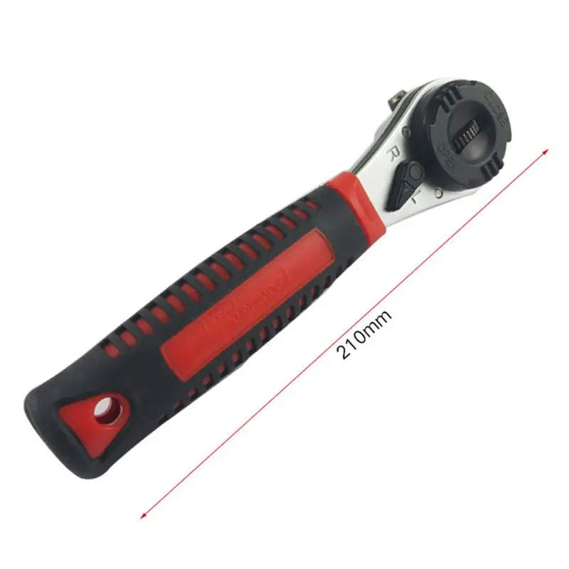 

YOFE 1PC Adjustable 6-22 Ratchet Wrench Multi-Function Auto Repair Quick Release Combination Manual Spanner Portable Worker Tool