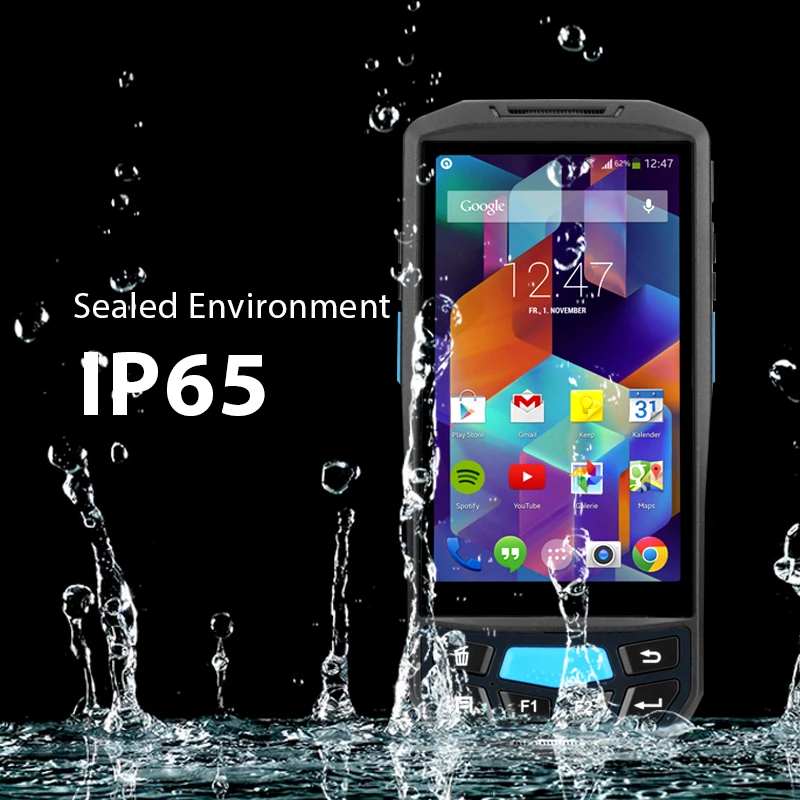 Портативный усиленный Android PDA коллектор данных терминал POS с термопринтером