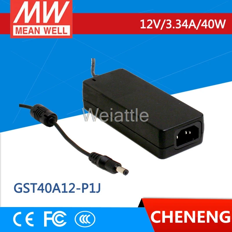 MEAN WELL оригинальный GST40A12 P1J 12V 3.34A meanwell GST40A 42W AC DC высоконадежный промышленный