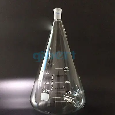 Лабораторная коническая колба Quickfit 1000 объемом 19/26 мл градиентное стекло Erlenmeyer