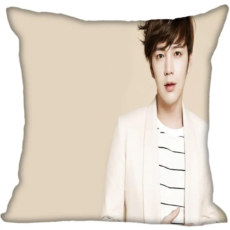 Fan Xi, хит, на заказ, KPOP Jang Keun Suk, принтованная шелковая квадратная наволочка, домашние декоративные Сатиновые Наволочки на молнии(одна сторона