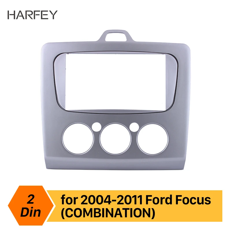 

Harfey 2 Din Panel Plate refitting Frame Dash Mount Kit Car Radio Fascia for 2004 2005-2011 Ford Focus 173*98/178*100/178*102mm