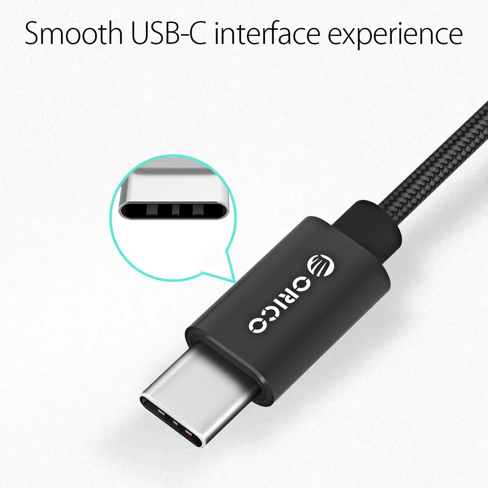 USB кабель ORICO Type C 3 А быстрая зарядка 1 м мобильный телефон для Samsung GALAXY S8 Huawei Mate9 P10