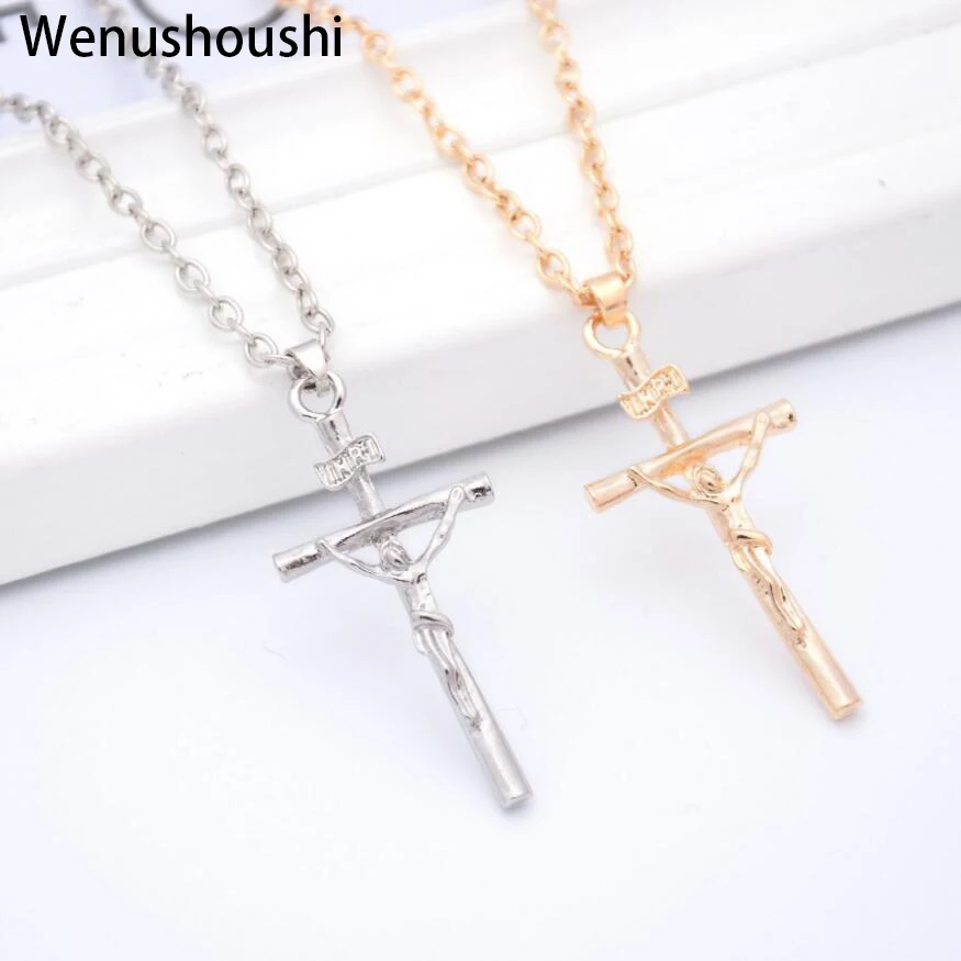 Женские и мужские ожерелья с крестом Christian Jesus подарок унисекс ювелирное изделие