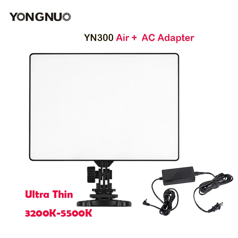 Светодиодная видеокамера YONGNUO YN300 Air YN300Air 3200 K 5500 с адаптером переменного тока для