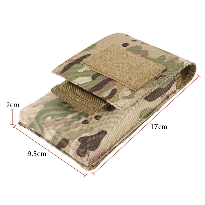 Открытый 1000D нейлоновый спортивный тактический Molle армейский камуфляжный чехол для телефона, сумка, чехол для 4-6 дюймов, Аксессуары для мобильных телефонов, карманы, 5 цветов