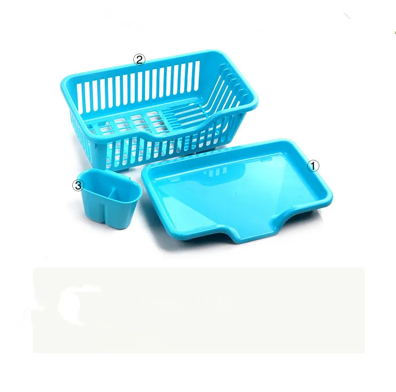 1PC Multi-functional Plastic Non-folding Storage Rack Dish Plate Bowl Drying with Drainer Holder Kitchen JH 0760 | Дом и сад