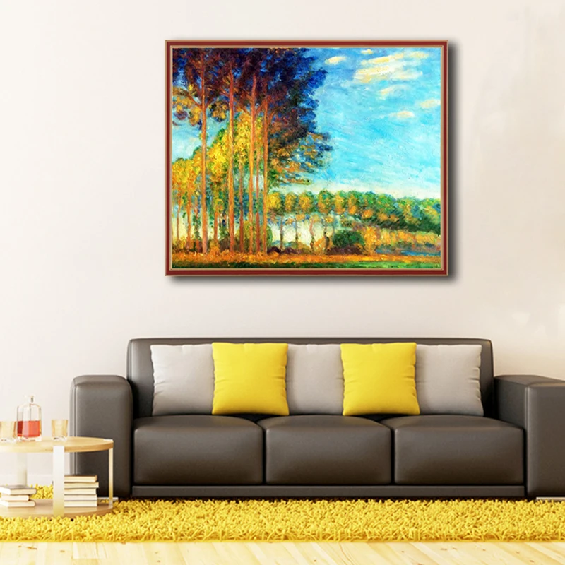 Monet 5D DIY алмазная живопись Пейзаж Деревья OUYIJIA вышивка картина для продажи Стразы