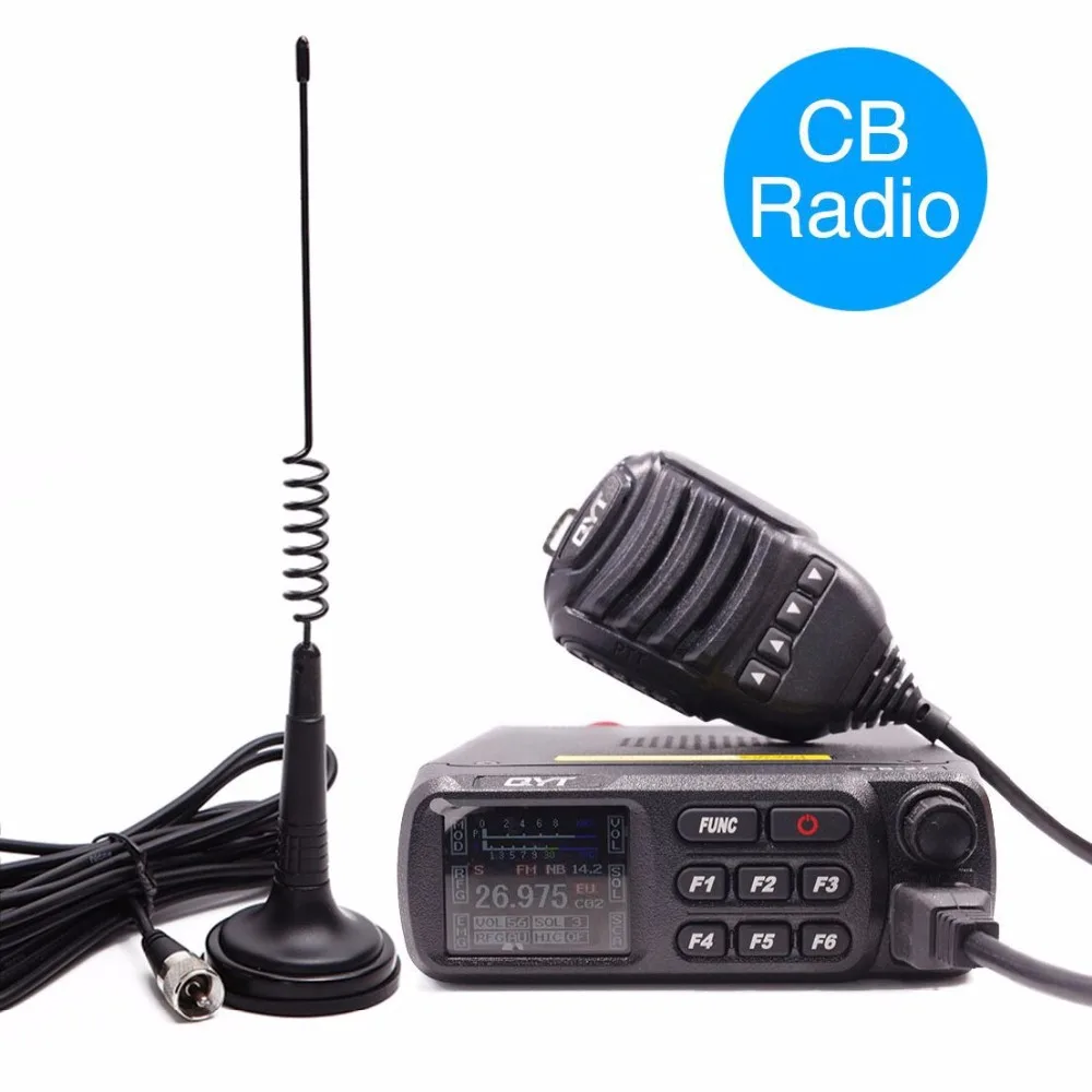 

QYT CB-27 CB радио 26,965-27,405 МГц AM/FM 12/24 В 4 Вт ЖК-экран быстрое оформление «полоса человека»