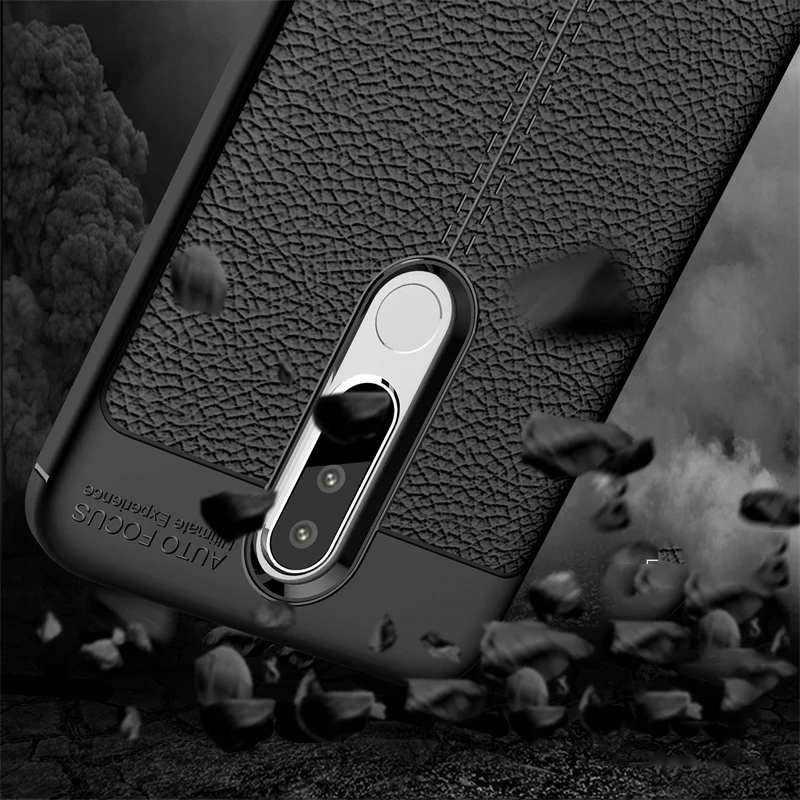 Чехлы для Nokia 5,1 Plus/X5, роскошная кожа, силикон, мягкий ТПУ, задняя крышка, аксессуар на Nokia5.1, Coque Fundas для Nokia 5