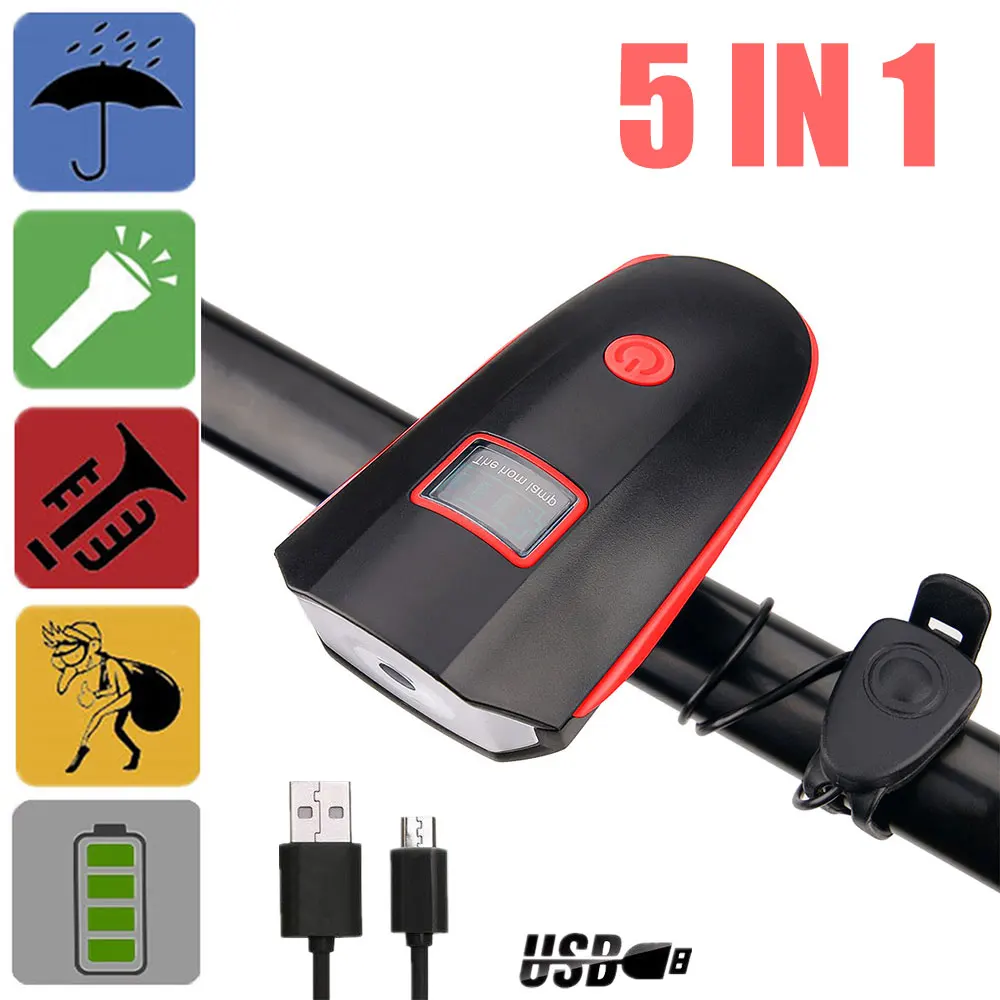 red-5 in 1 Zacro фонарь для велосипеда фара для велосипеда фонарь велосипедный велосипедный фонарь велофара фонарик для велосипеда велосипедные аксесуары фонарик на велосипед велофара - Цвет: red-5 in 1