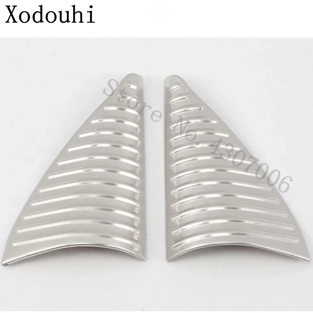 Car Stick Column Audio Speak Cover Window Windshield Side Triangle Trim 2pcs For Hyundai Kona Encino Kauai 2017 2018 2019 2020 | Автомобили