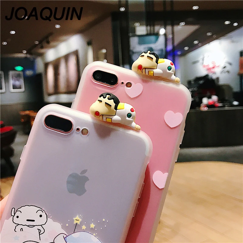 3D Cartoon Crayon Shin-chan Phone Case for iPhone X XS MAX case 7 8 6 6s plus Cat pattern Back Cover Soft TPU Cases |