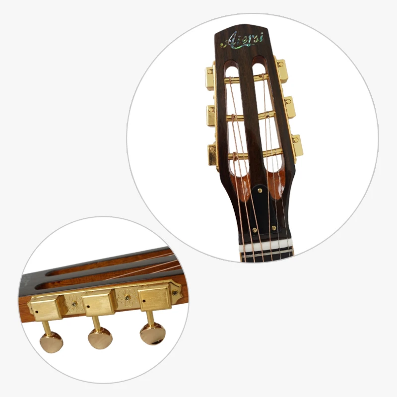 Aiersi брендовый Чехол для гитары с овальным отверстием Petit Bouche Solid Cedar Top Django Jazz Gypsy|free