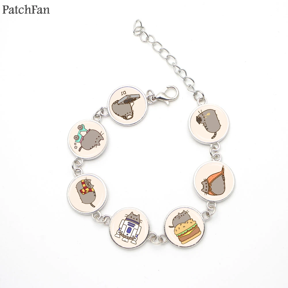 Patchfan с мультяшным котом браслеты мультфильм амулет ювелирных изделий со