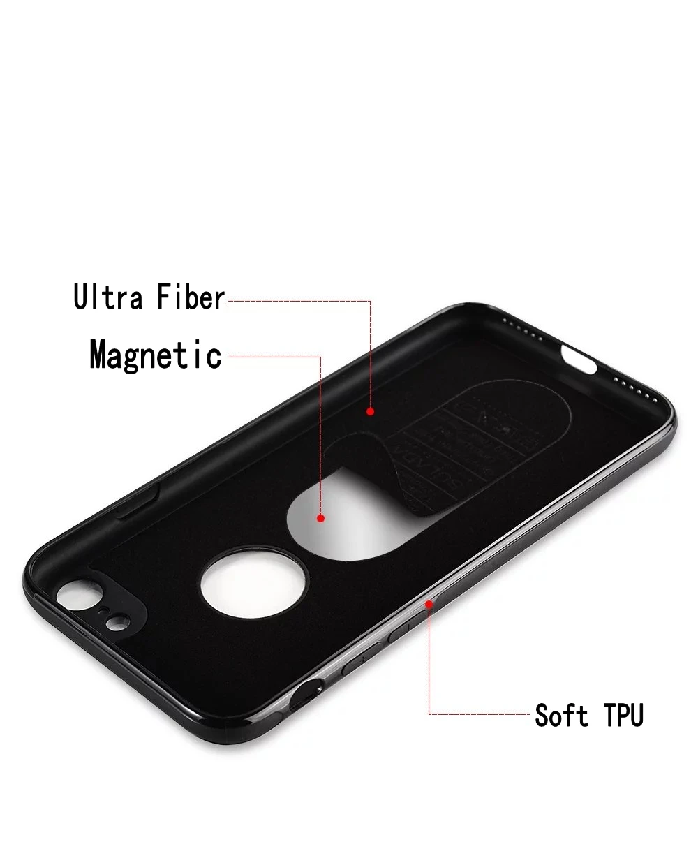 Магнитный автомобильный держатель чехол для Huawei P20Lite/Huawei Nova 3e мягкий силиконовый