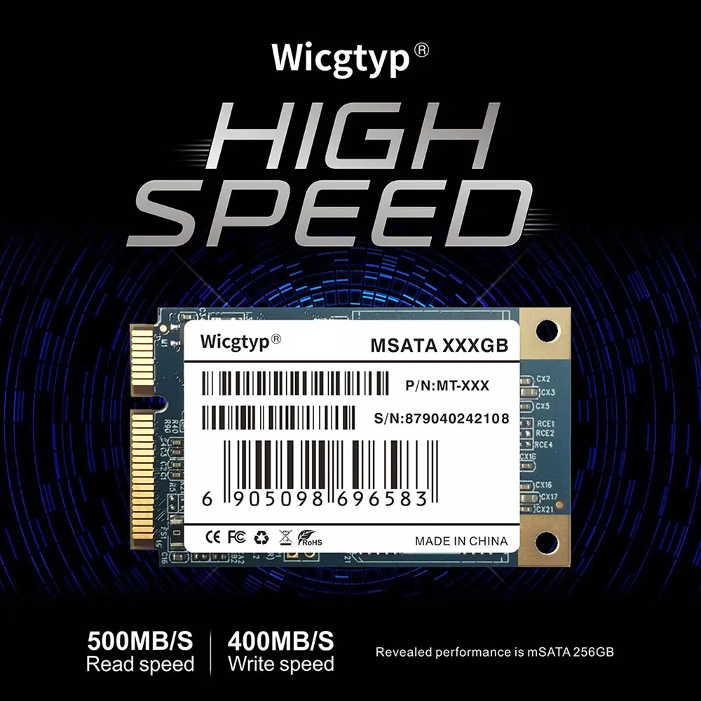 MSATA SSD 64 Гб 128 ГБ 256 512 ТБ HDD Внутренний твердотельный жесткий диск для ноутбука HP